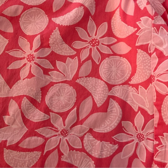 Vintage Lilly Pulitzer Bermuda High Rise Shorts, Fruit and Floral, Size 12 - Picture 8 of 8